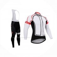 2015 Maillot Cyclisme Castelli Blanc Manches Longues Et Cuissard