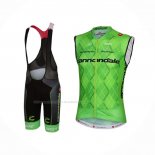 2016 Gilet Coupe-vent Cannondale Vert Noir Et Cuissard