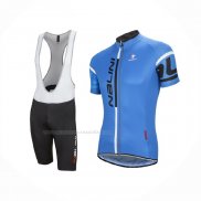 2016 Maillot Cyclisme Nalini Bleu Manches Courtes Et Cuissard