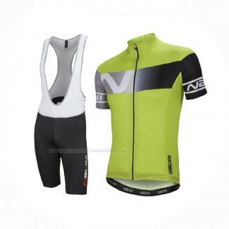 2016 Maillot Cyclisme Nalini Lumiere Vert Manches Courtes Et Cuissard