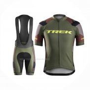 2016 Maillot Cyclisme Trek Bontrager Vede Militare Manches Courtes Et Cuissard