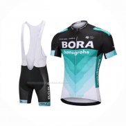 2018 Maillot Cyclisme Bora Vert Noir Manches Courtes Et Cuissard