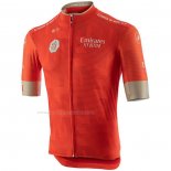 2020 Maillot Cyclisme UAE Tour Rouge Manches Courtes