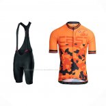 2021 Maillot Cyclisme Castelli Orange Manches Courtes Et Cuissard