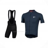 2021 Maillot Cyclisme Pearl Izumi Profond Bleu Manches Courtes Et Cuissard