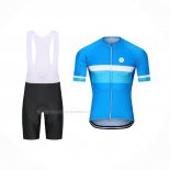 2021 Maillot Cyclisme Steep Bleu Manches Courtes Et Cuissard(2)