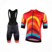 2022 Maillot Cyclisme Nalini Rouge Manches Courtes Et Cuissard