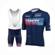 2023 Maillot Cyclisme Trek Factory Bleu Manches Courtes Et Cuissard