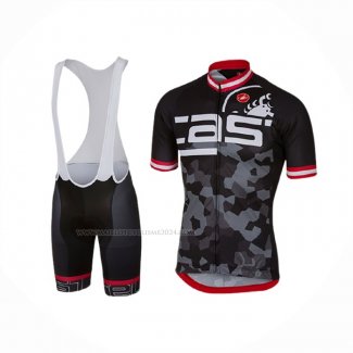 2017 Maillot Cyclisme Castelli Attacco Noir Manches Courtes Et Cuissard