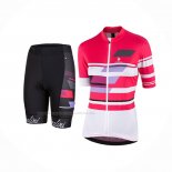 2017 Maillot Cyclisme Femme Nalini Dolomiti Rouge Manches Courtes Et Cuissard