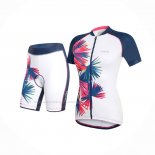 2017 Maillot Cyclisme Femme RH+ Blanc Manches Courtes Et Cuissard