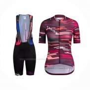 2019 Maillot Cyclisme Femme Canyon Rouge Manches Courtes Et Cuissard