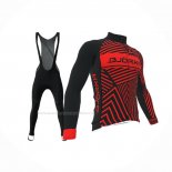 2021 Maillot Cyclisme Bjorka Rouge Manches Longues Et Cuissard