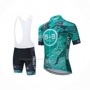 2021 Maillot Cyclisme Vital Concept-BB Hotels Vert Manches Courtes Et Cuissard