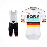 2022 Maillot Cyclisme Bora-Hansgrone Noir Rouge Jaune Manches Courtes Et Cuissard