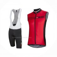 2016 Gilet Coupe-vent Nalini Noir Rouge Et Cuissard