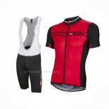 2016 Maillot Cyclisme Nalini Fonce Rouge Manches Courtes Et Cuissard