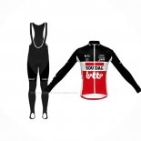 2020 Maillot Cyclisme Lotto Soudal Noir Blanc Rouge Manches Longues Et Cuissard