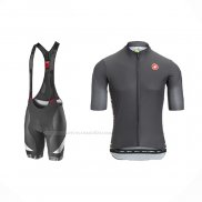 2021 Maillot Cyclisme Castelli Noir Manches Courtes Et Cuissard