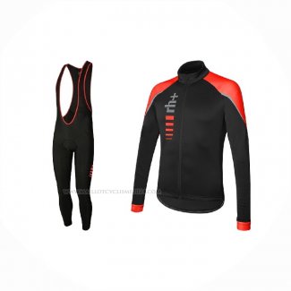 2021 Maillot Cyclisme RH+ Rouge Manches Longues Et Cuissard(3)