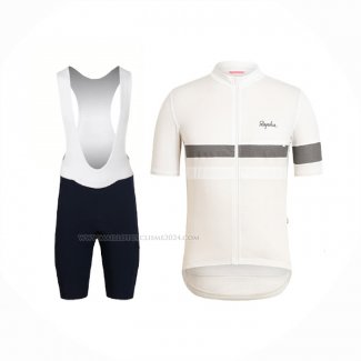 2021 Maillot Cyclisme Rapha Blanc Manches Courtes Et Cuissard