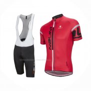 2016 Maillot Cyclisme Nalini Rouge Manches Courtes Et Cuissard