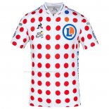 2020 Maillot Cyclisme Tour De France Blanc Rouge Manches Courtes