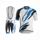 2016 Maillot Cyclisme Trek Bontrager Bleu Blanc Manches Courtes Et Cuissard