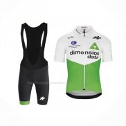 2019 Maillot Cyclisme Dimension Data Vert Blanc Manches Courtes Et Cuissard