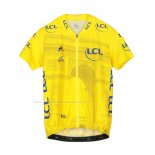 2019 Maillot Cyclisme Tour De France Jaune Manches Courtes