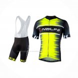 2021 Maillot Cyclisme Nalini Jaune Manches Courtes Et Cuissard