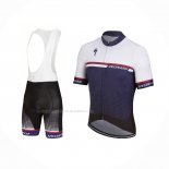 2021 Maillot Cyclisme Specialized Bleu Manches Courtes Et Cuissard