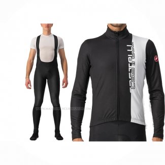 2023 Maillot Cyclisme Castelli Noir Manches Longues Et Cuissard