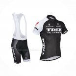 2014 Maillot Cyclisme Trek Factory Racing Noir Blanc Manches Courtes Et Cuissard