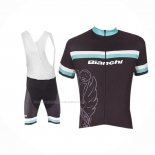 2017 Maillot Cyclisme Bianchi Blanc Bleu Clair Manches Courtes Et Cuissard