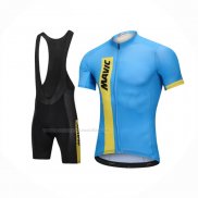 2018 Maillot Cyclisme Mavic Bleu Manches Courtes Et Cuissard