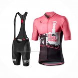 2020 Maillot Cyclisme Giro D'italie Blanc Noir Rose Manches Courtes Et Cuissard