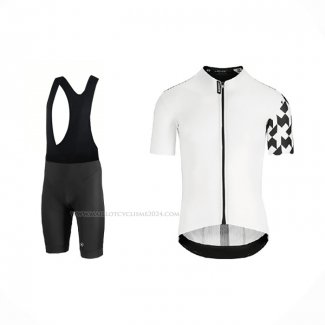 2021 Maillot Cyclisme Assos Blanc Noir Manches Courtes Et Cuissard