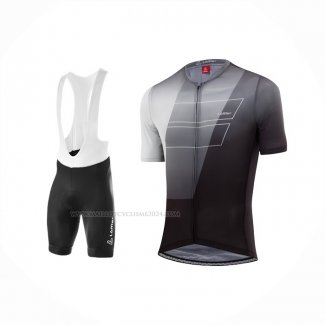 2022 Maillot Cyclisme Loffler Noir Blanc Gris Manches Courtes Et Cuissard