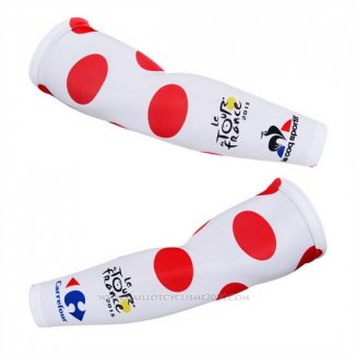 2015 Tour De France Manchettes Cyclisme Blanc Rouge