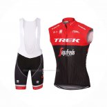 2017 Gilet Coupe-vent Trek Segafredo Rouge Noir Et Cuissard