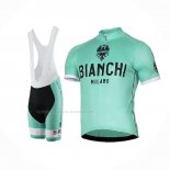 2017 Maillot Cyclisme Bianchi Milano Pride Vert Manches Courtes Et Cuissard