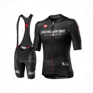 2020 Maillot Cyclisme Giro D'italie Noir Manches Courtes Et Cuissard(2)