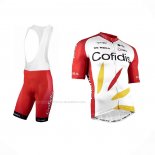 2021 Maillot Cyclisme Cofidis Rouge Blanc Manches Courtes Et Cuissard