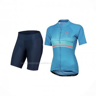 2021 Maillot Cyclisme Femme Pearl Izumi Azur Manches Courtes Et Cuissard