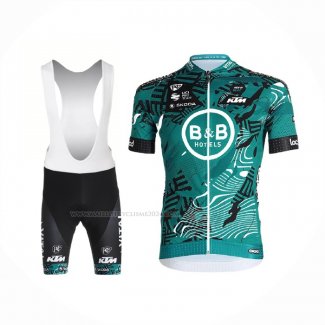 2021 Maillot Cyclisme Vital Concept-BB Hotels Vert Manches Courtes Et Cuissard