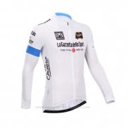 2014 Maillot Cyclisme Giro D'italie Blanc Manches Longues