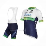 2015 Maillot Cyclisme Orica GreenEDGE Blanc Bleu Manches Courtes Et Cuissard