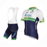 2015 Maillot Cyclisme Orica GreenEDGE Blanc Bleu Manches Courtes Et Cuissard