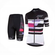 2017 Maillot Cyclisme Femme Nalini Dolomiti Noir Manches Courtes Et Cuissard